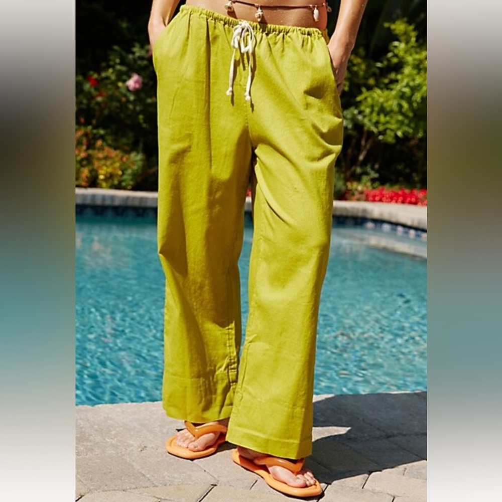 Free People Livin’ In It Cotton-Linen Pants - new condition
